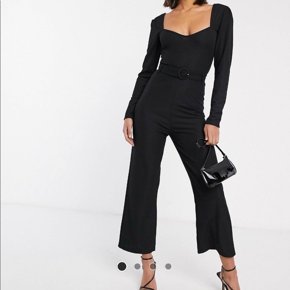 square neck jumpsuit